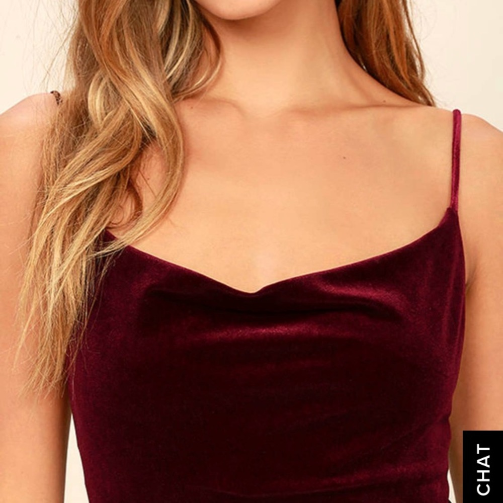 Lulu’s velvet bodycon